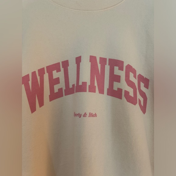 Sporty and Rich Pink Wellness Ivy Sweatshirts size M - Picture 4 of 6
